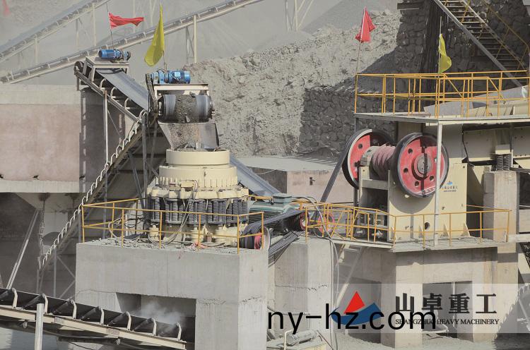 圓錐式破碎機生産現(xiàn)場