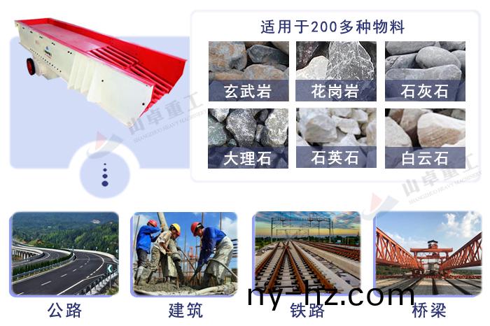 振動給料機應用(yong)範圍